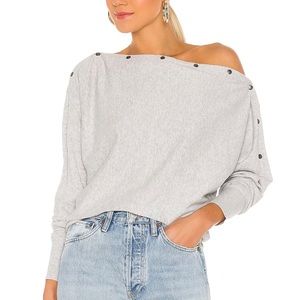 Allsaints: Ellie boat neck studded sweater